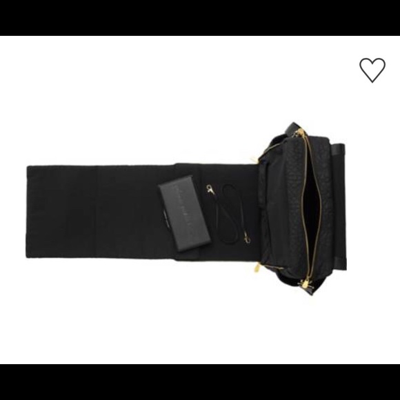 Black petunia pickle bottom embossed diaper bag